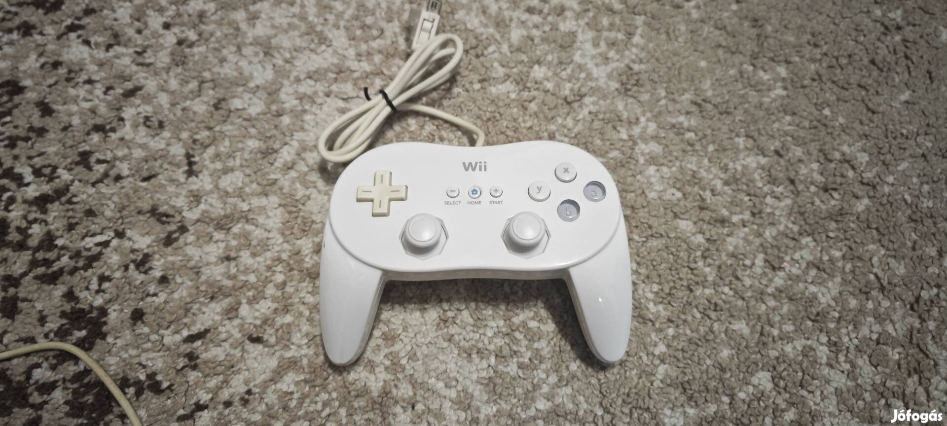 Nintendo Wii Classic Pro feher kontroller