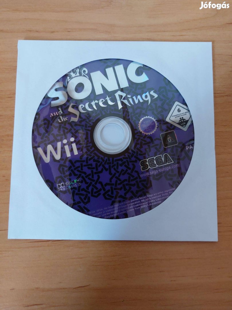 Nintendo Wii Sonic and the Secret Rings játék