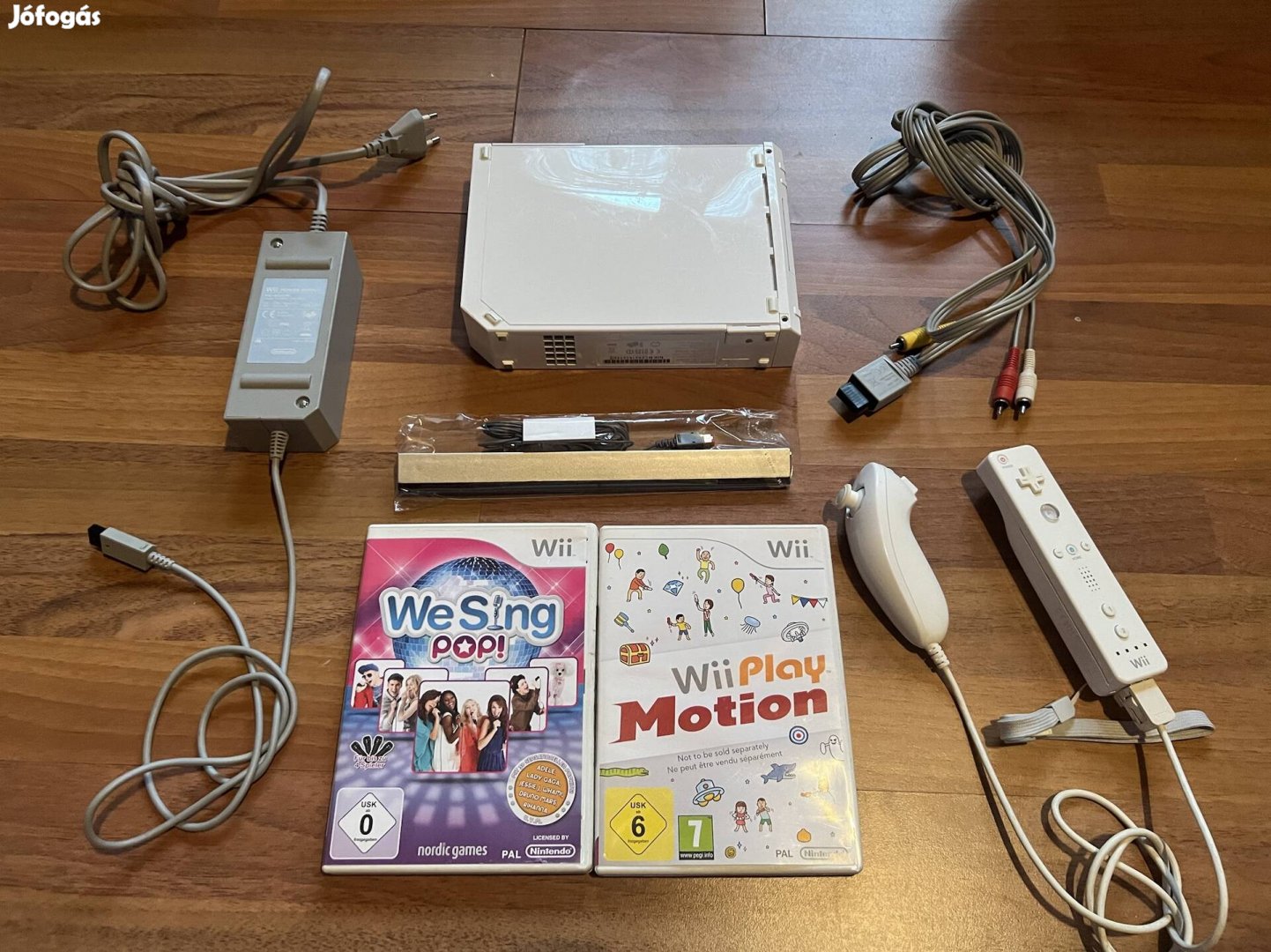 Nintendo Wii fehér konzol játékokkal 1