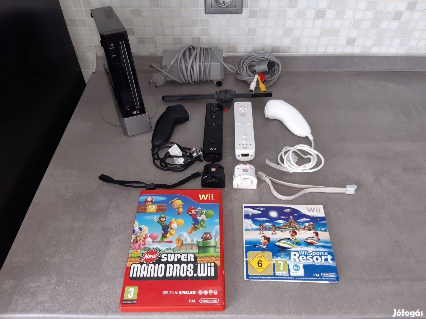 Nintendo Wii konzol (Rvl-001 EUR) + Super Mario játék tesztelt, Wii12