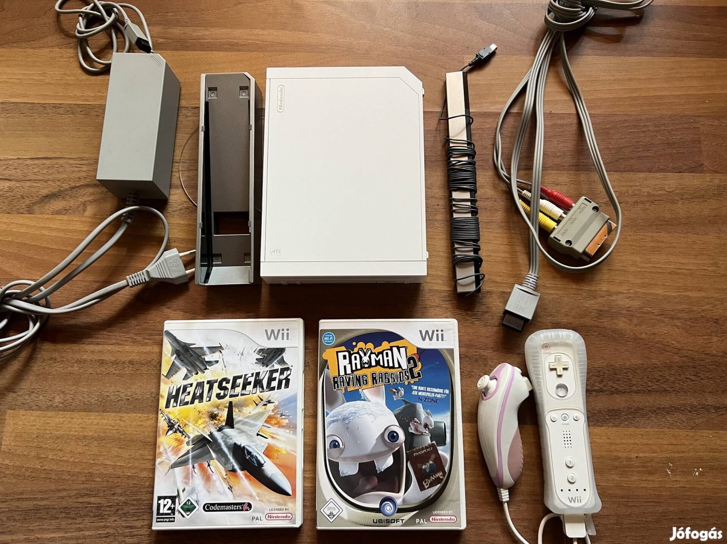 Nintendo Wii konzol játékokkal