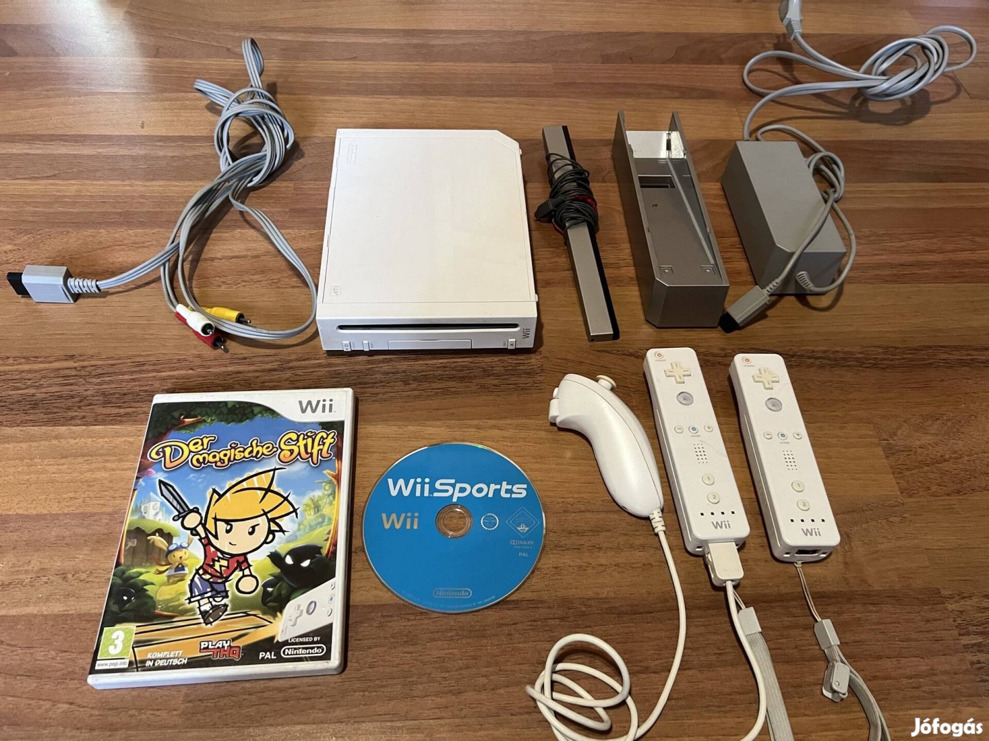 Nintendo Wii konzol játékokkal