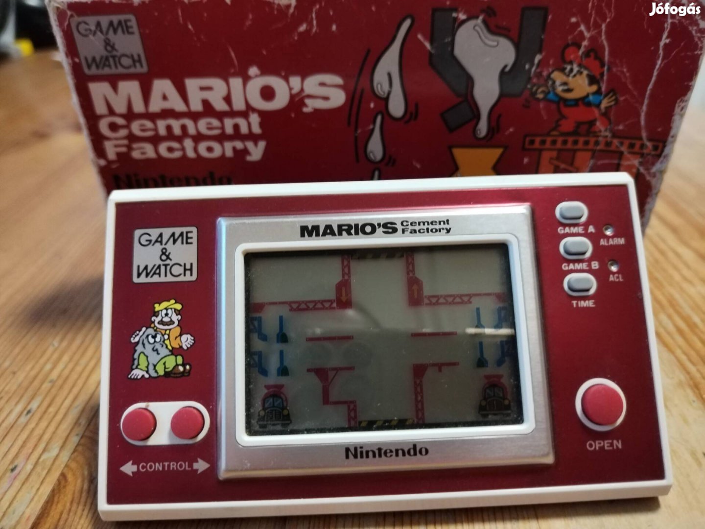 Nintendo game Watch cement factory kvarcjáték dobozában! 