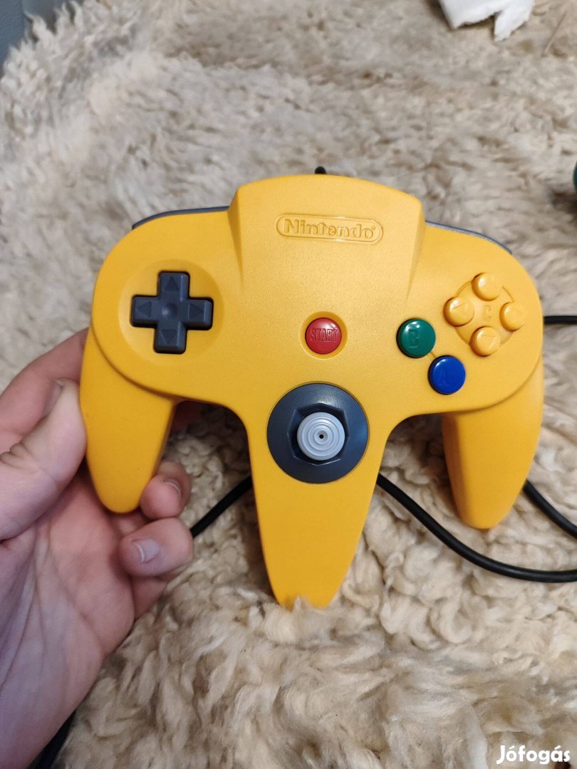 Nintendo n64 sárga kontroller