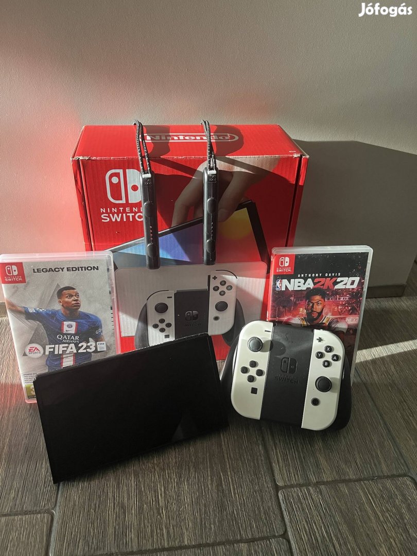 Nintendo switch oled játék konzol 2 játékkal