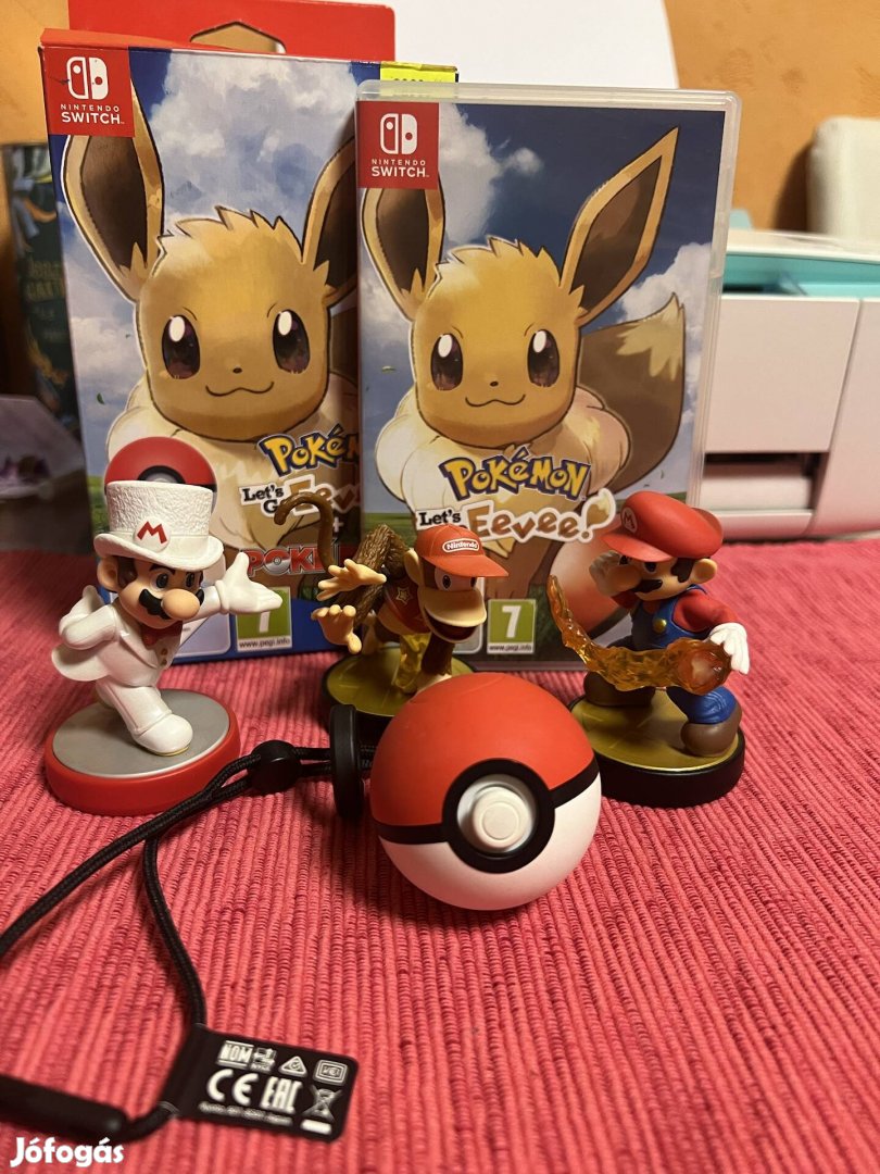 Nintendo switch pokemon ball, pokemon játék, 3 amiibo 