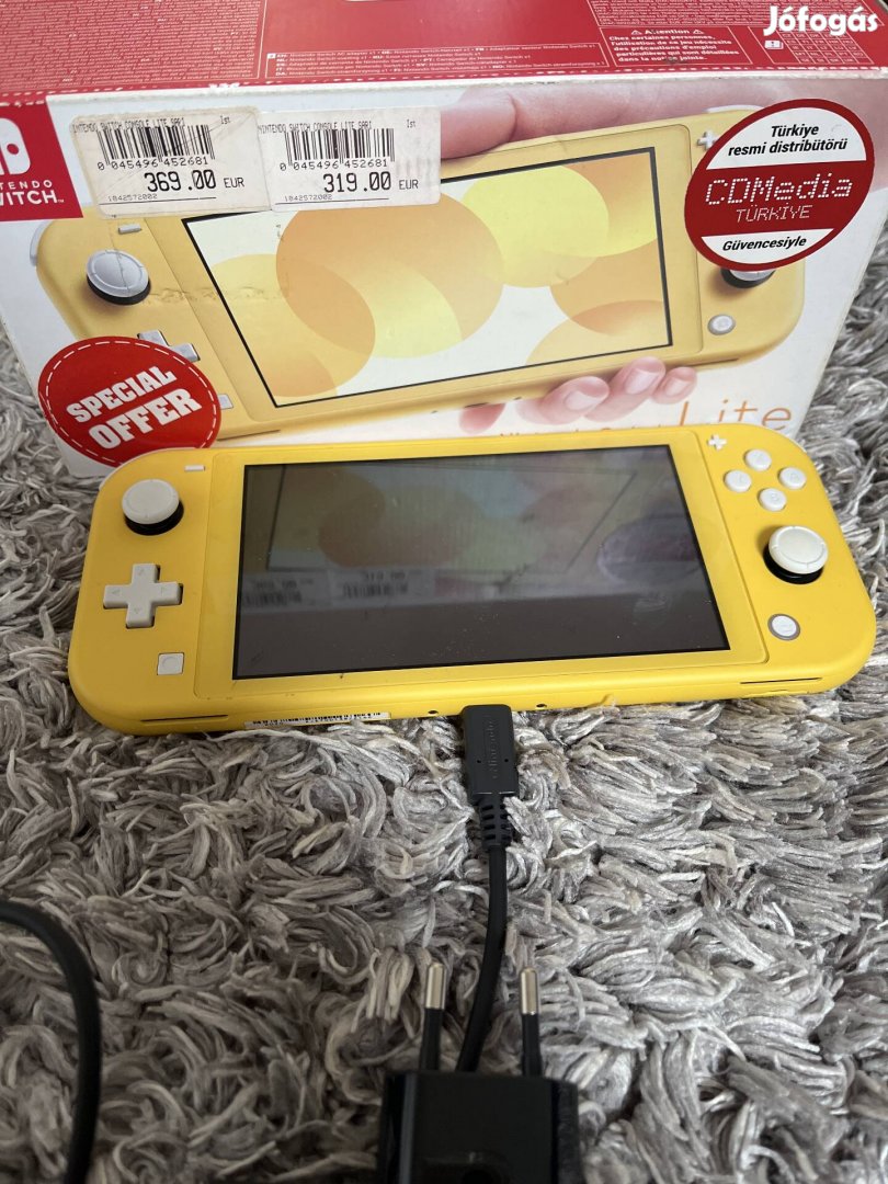 Nintendo switch szinte új sárga 