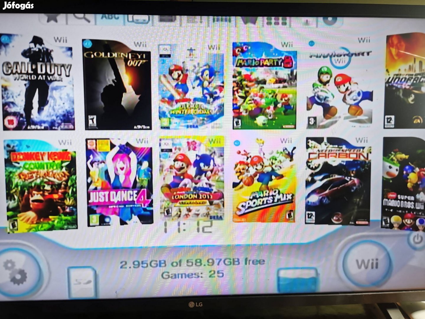 Nintendo wii 25 játékkal