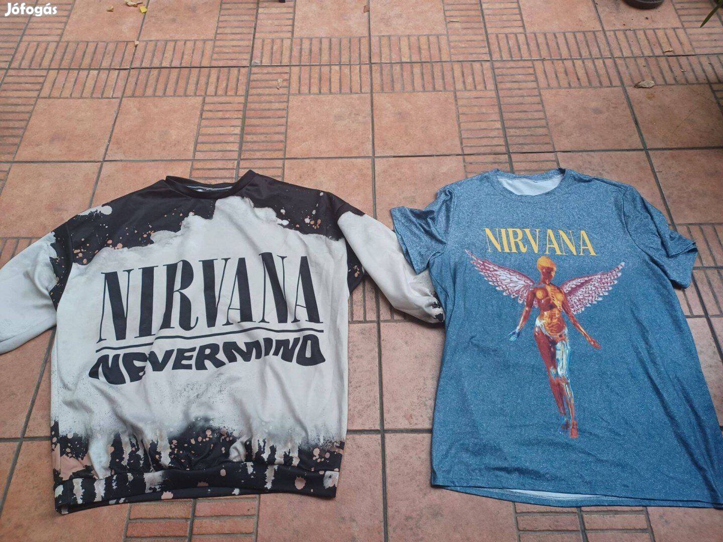 Nirvana póló pulóver XL XXL 2db