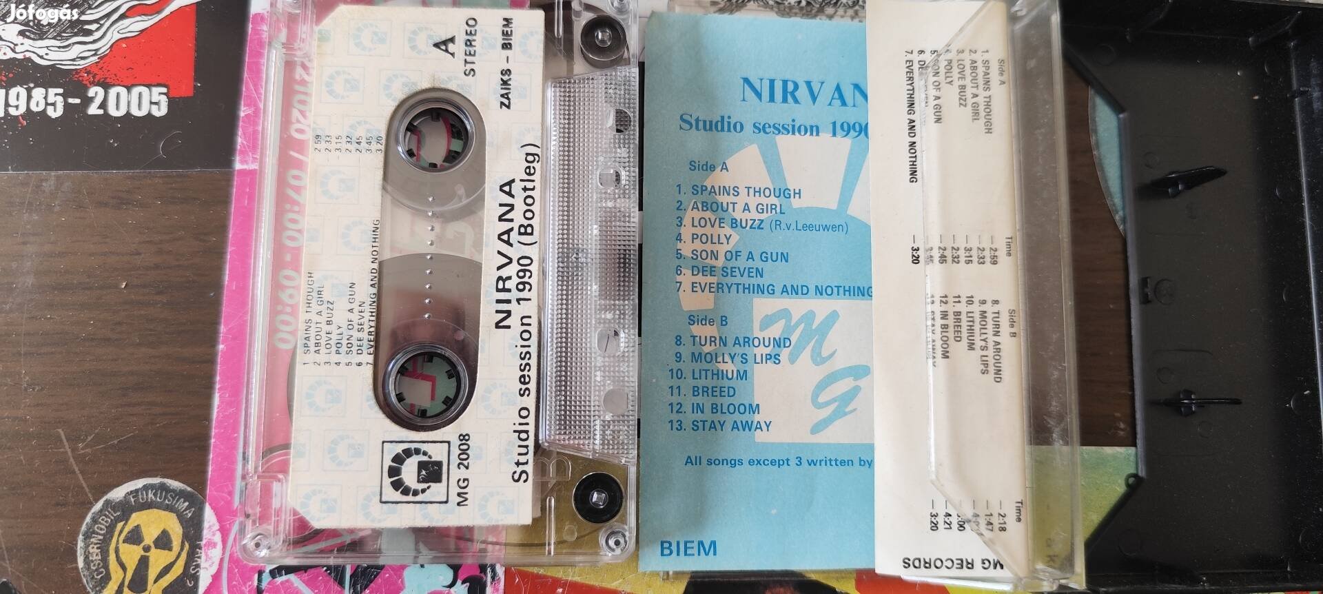 Nirvana stúdió session 1990 kazetta
