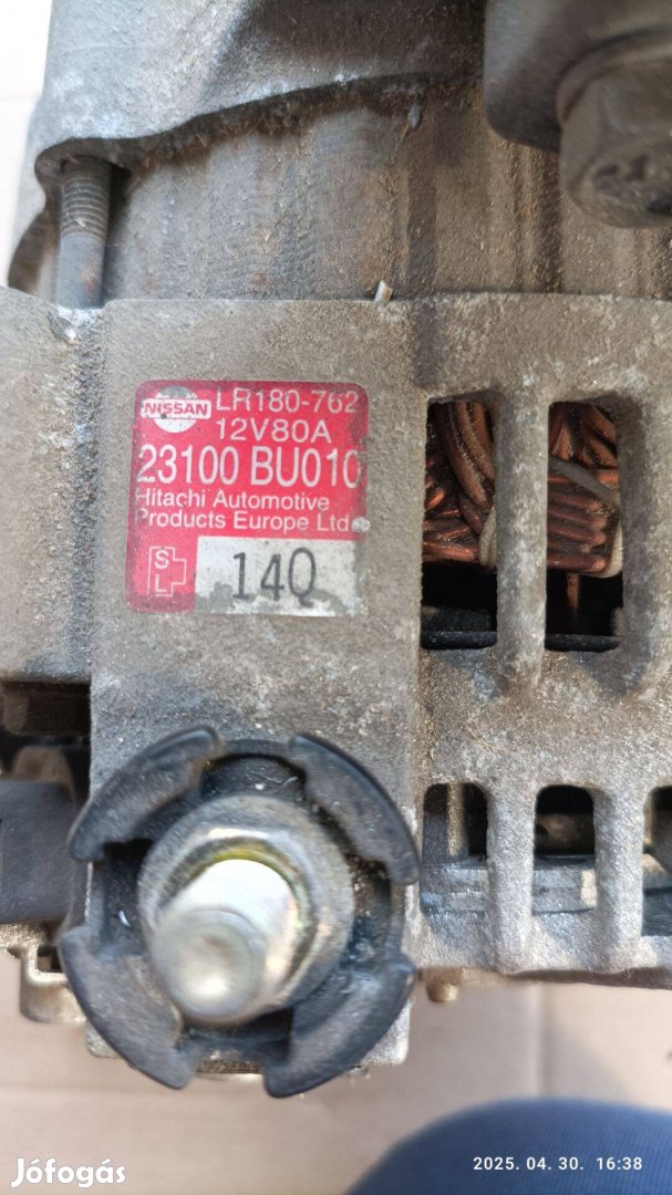 Nissan Almera generátor N16 Almera 80A