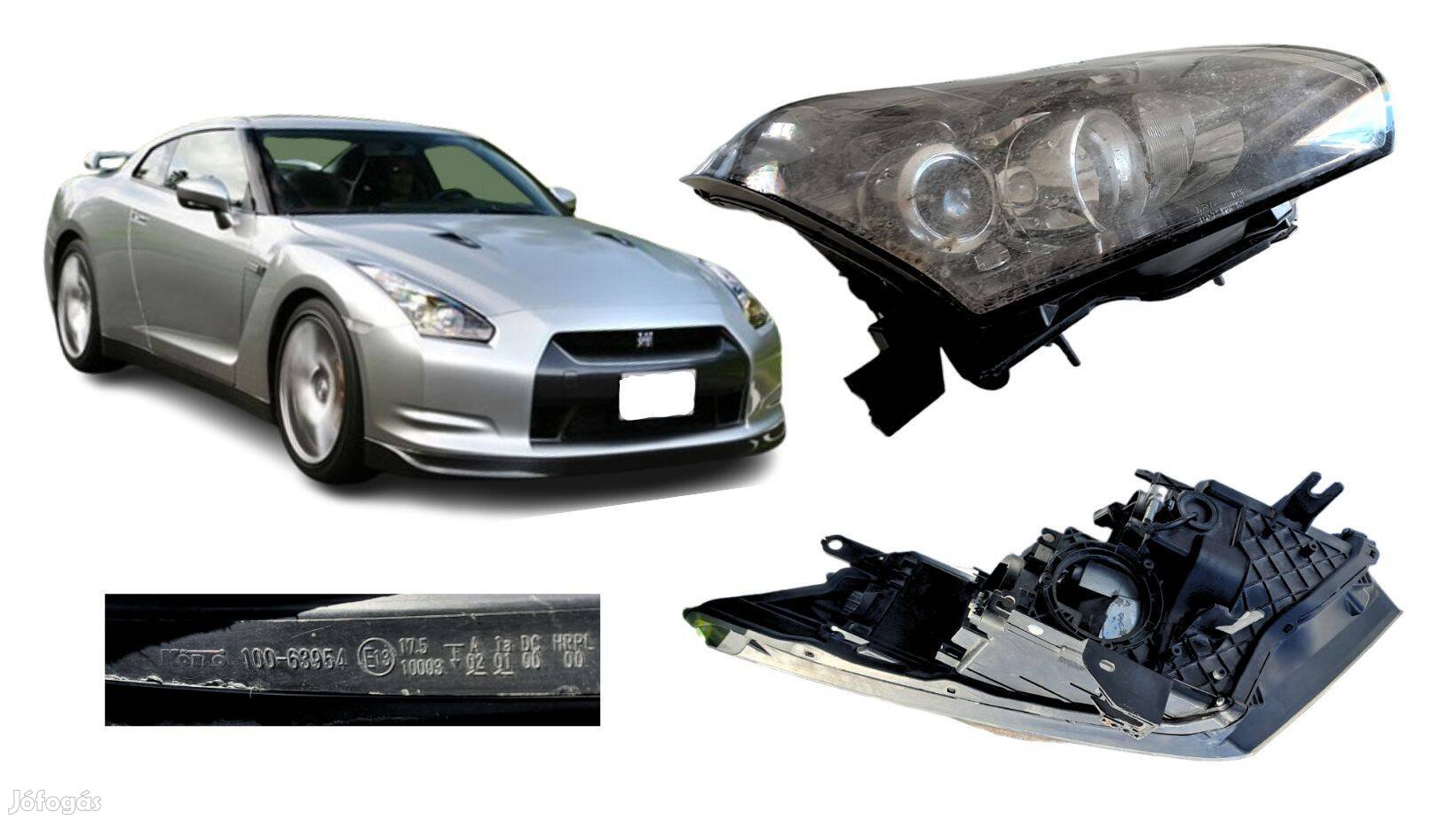 Nissan GTR R35 Jobb első lámpa, cikkszám 10063954