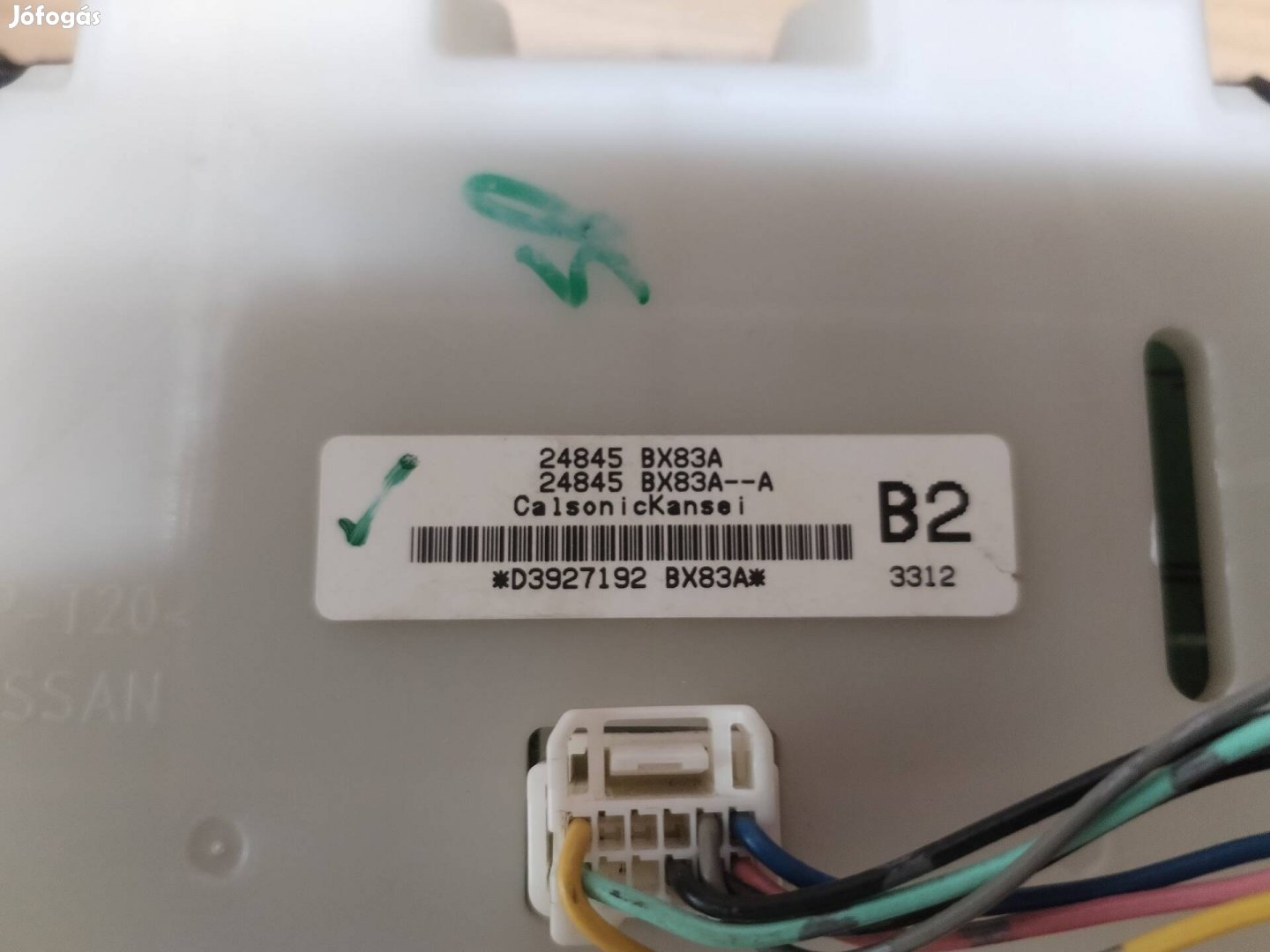 Nissan Juke klímavezérlő.