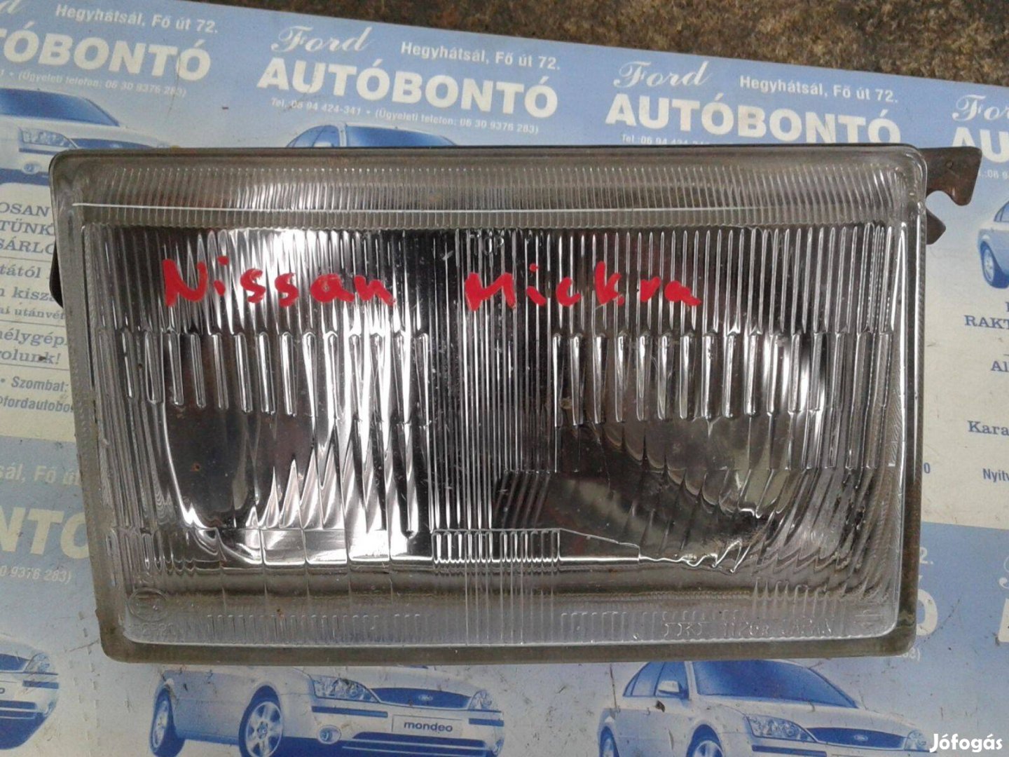 Nissan Micra I K10 (82-89) jobb fényszóró