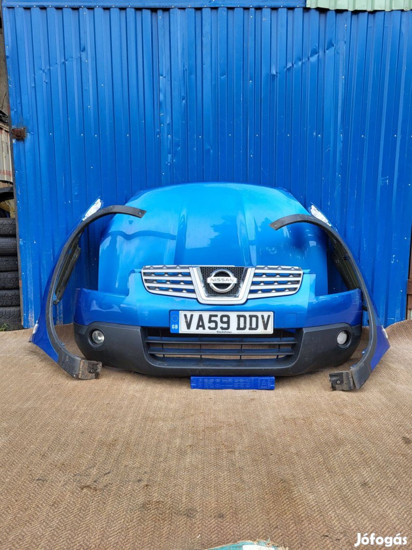 Nissan Qashqai 2006- gyári 62022JD00H első lökhárító kék, hűtőrács