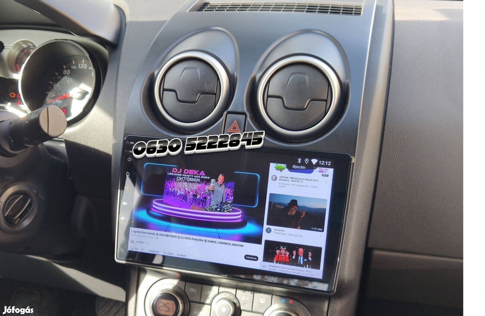 Nissan Qashqai Android Rádió Navigáció Multimédia Fejegység Carplay