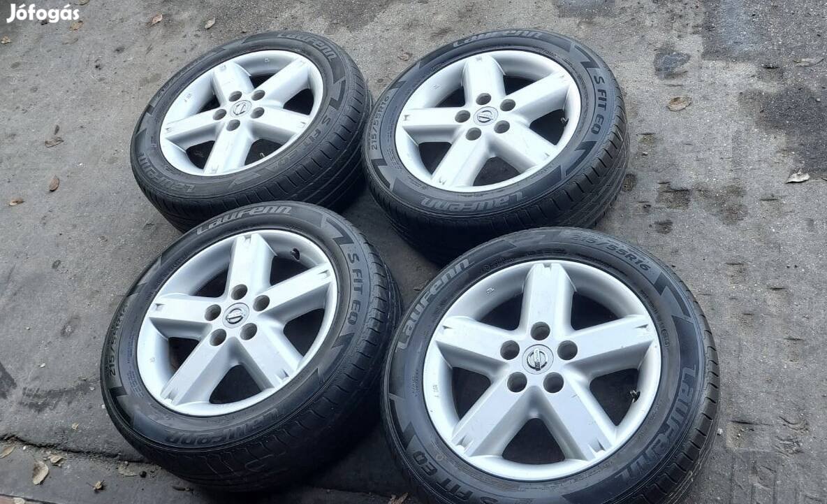 Nissan X-Trail 5x114,3 gyári alufelni 16 zoll R16 nyárigumival