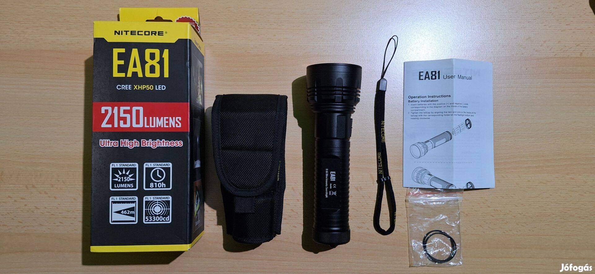 Nitecore EA81 zseblámpa 2150 Lumen 53330cd