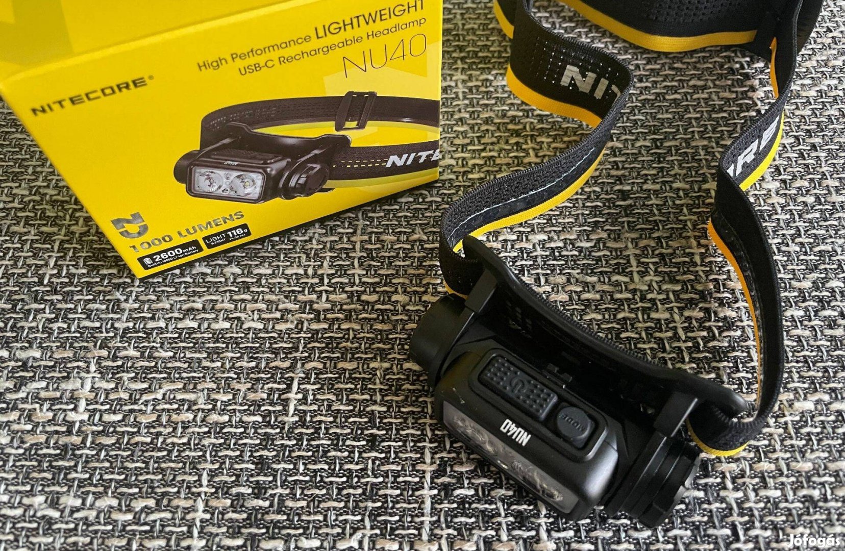 Nitecore NU40 fejlámpa, garanciális