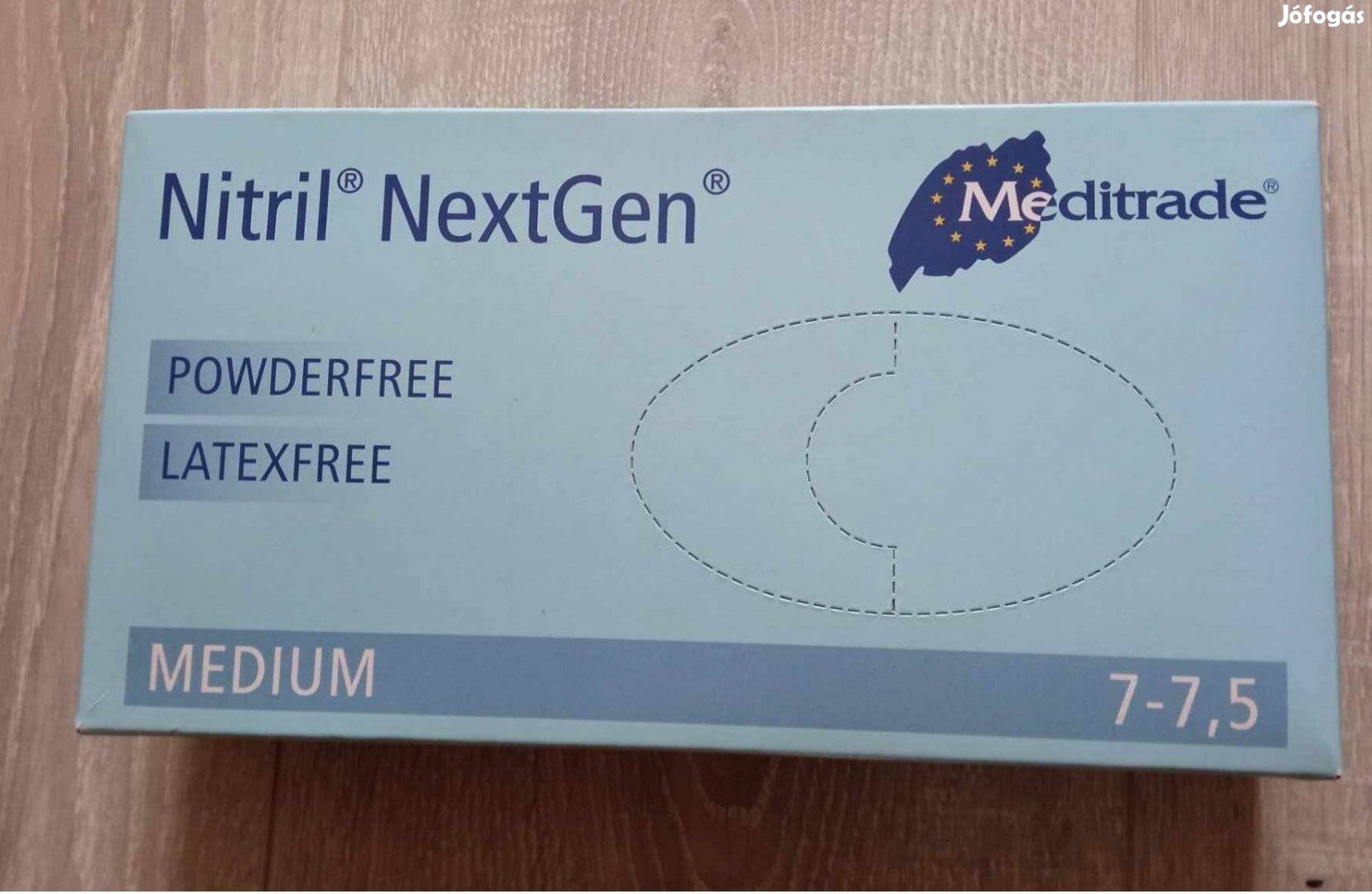 Nitril medium gumikesztyű latexfree 7-7.5 új bontatlan 100 db