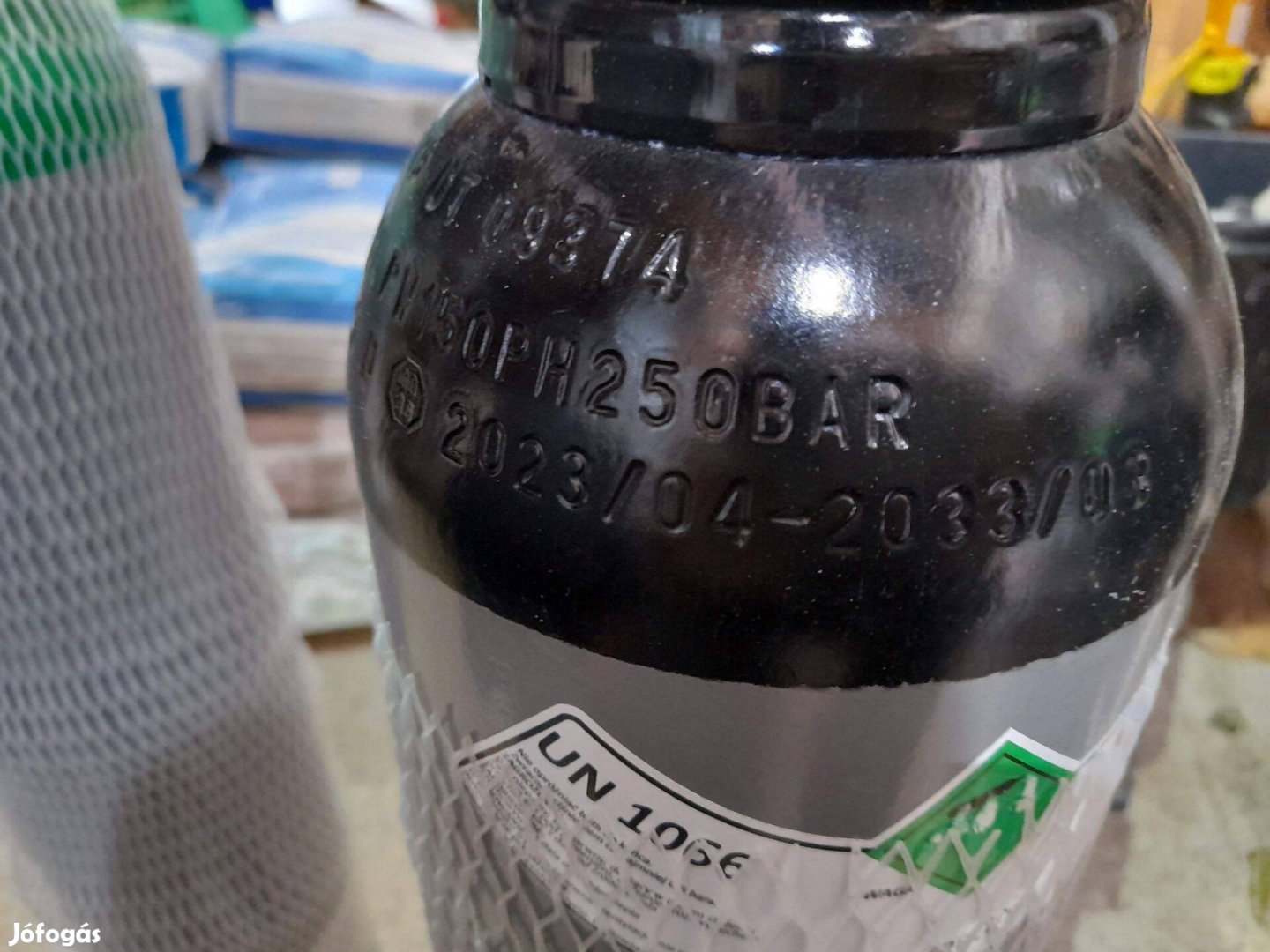 Nitrogén palack 200 bar töltet