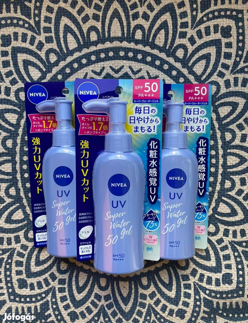 Nivea UV Super Water Gel SPF50 PA+++ (fényvédő 140 g)