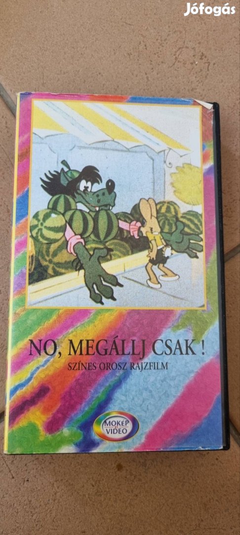 No,megállj csak rajzfilm vhs kazetta 