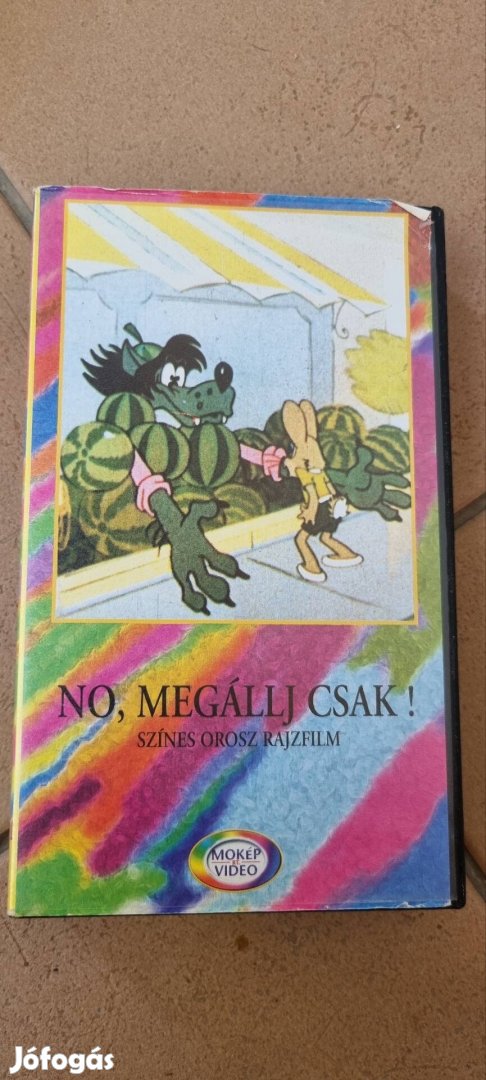 No,megállj csak rajzfilm vhs kazetta 