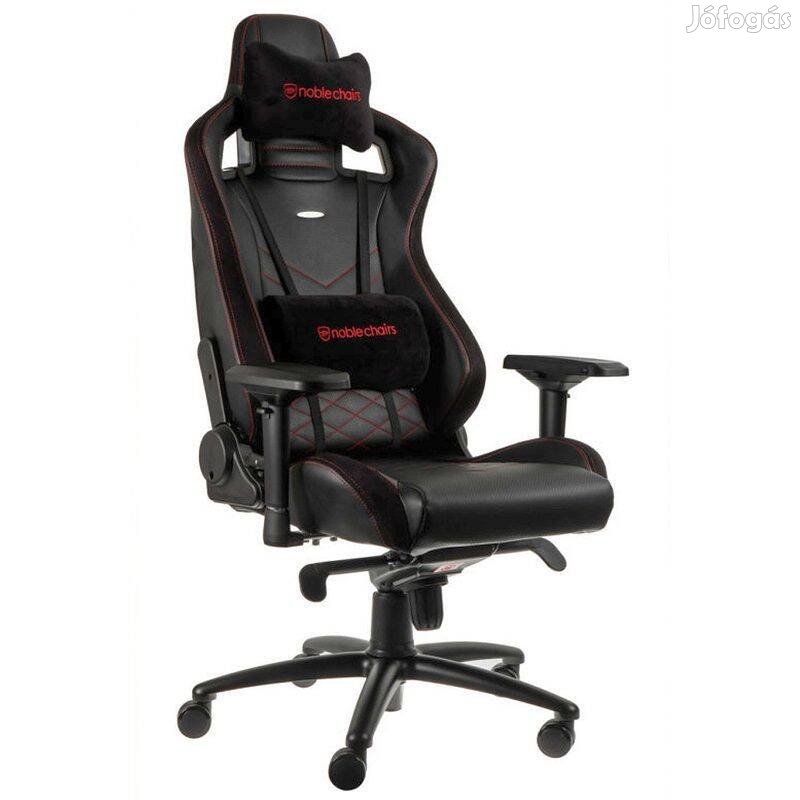 Noblechairs EPIC ergonomikus gamer szék - fekete/piros NBL-PU-RED-002