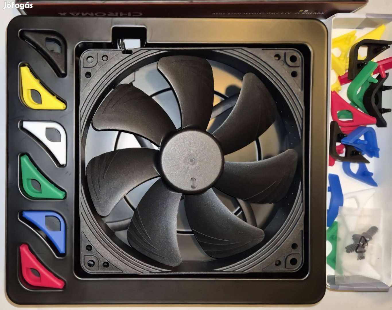 Noctua NF-A14 PWM chromax black, garanciával