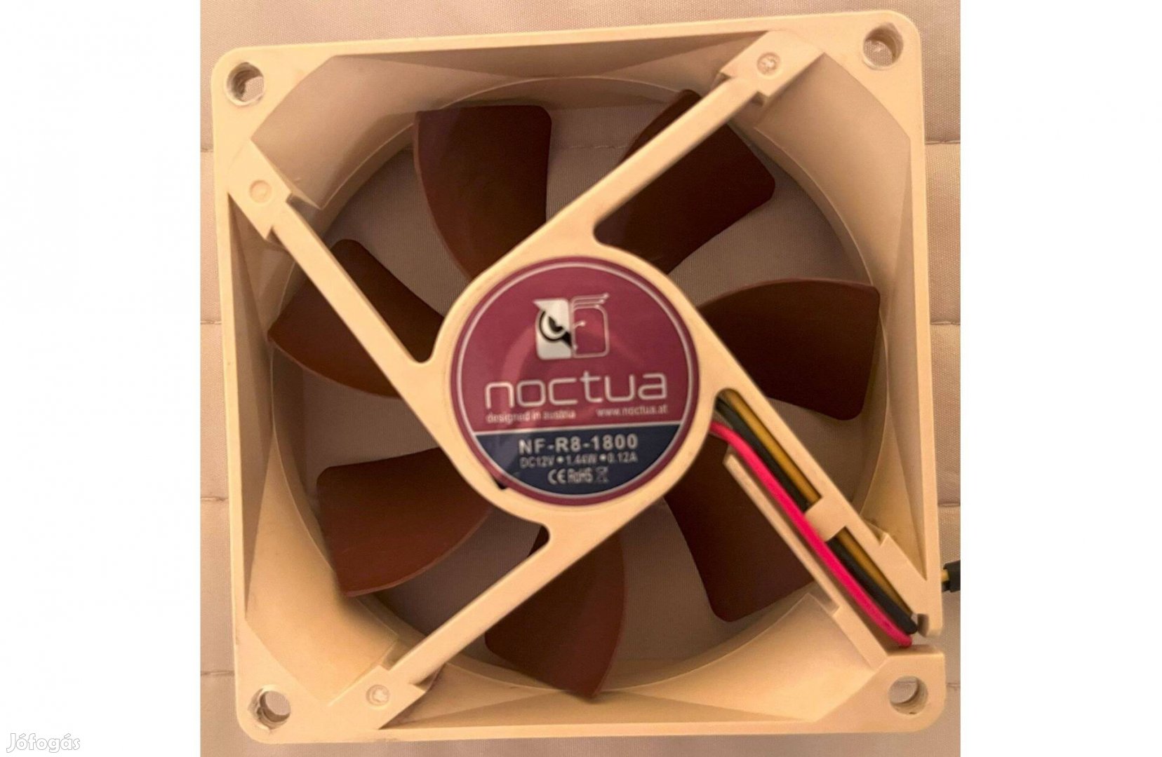 Noctua NF-R8-1800 hűtő ventilátor, extra halk 80 mm, 1800RPM