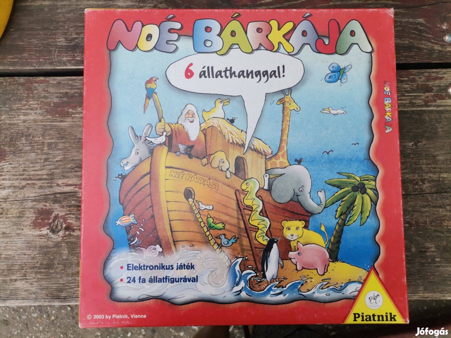 Noé bárkája 6 állathangokkal Piatnik társasjáték 4+