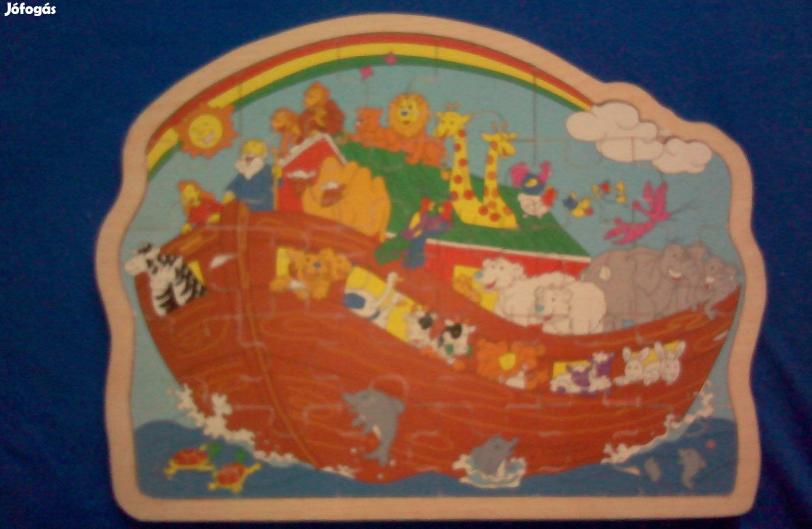 Noé bárkája Puzzle fa kirakós játék