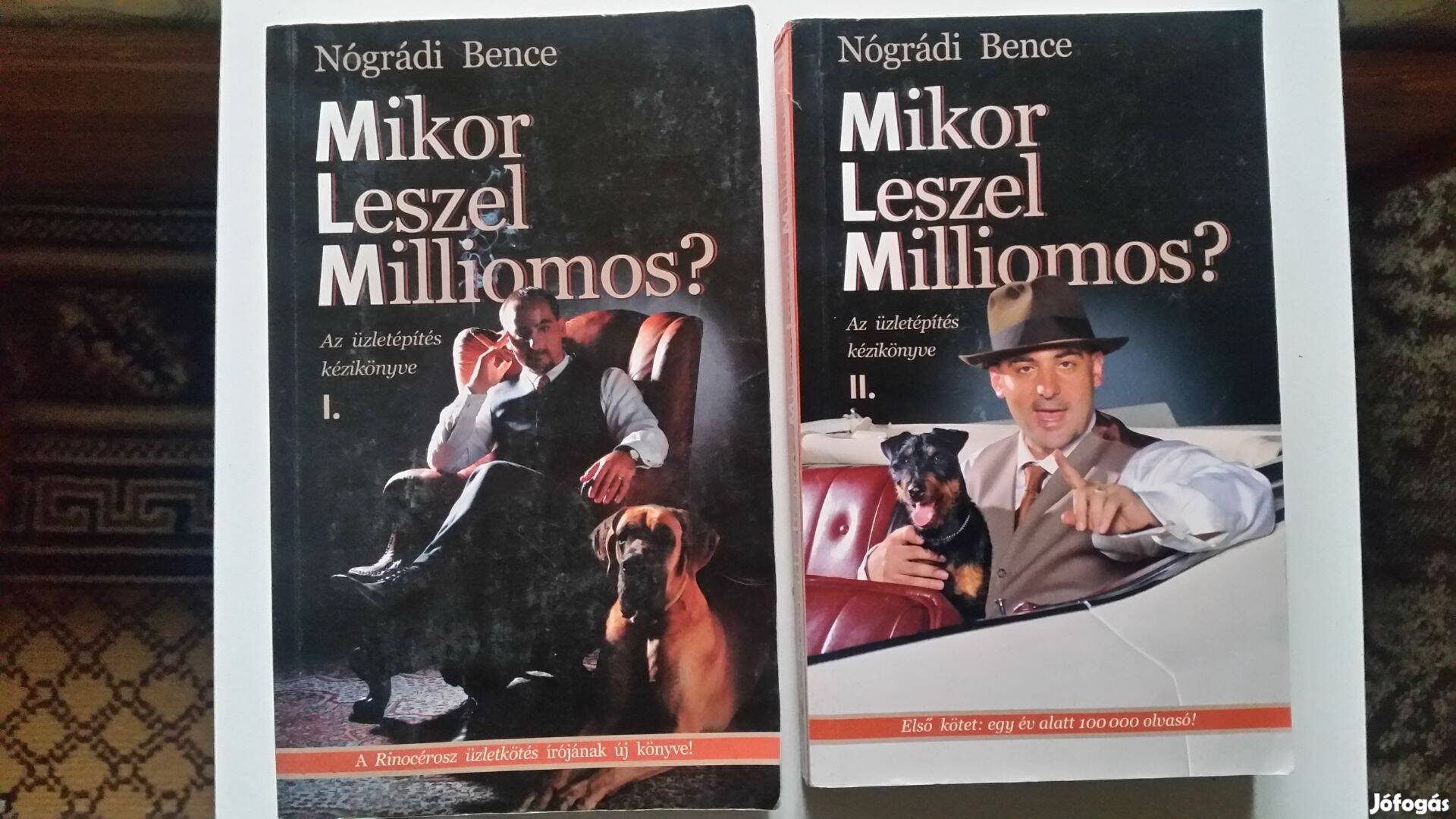 Nógrádi Bence Mikor leszel milliomos? I-II -dedikált