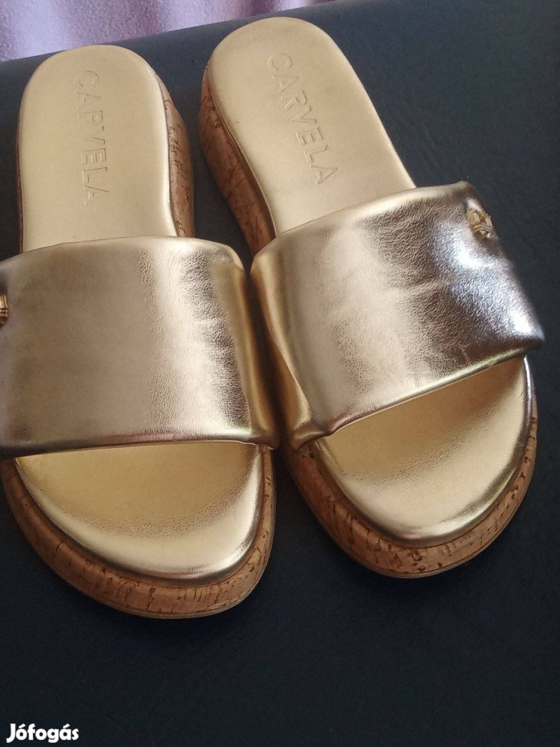Női 38 Arany Carvela papucs/ szandál 9000ft óbuda