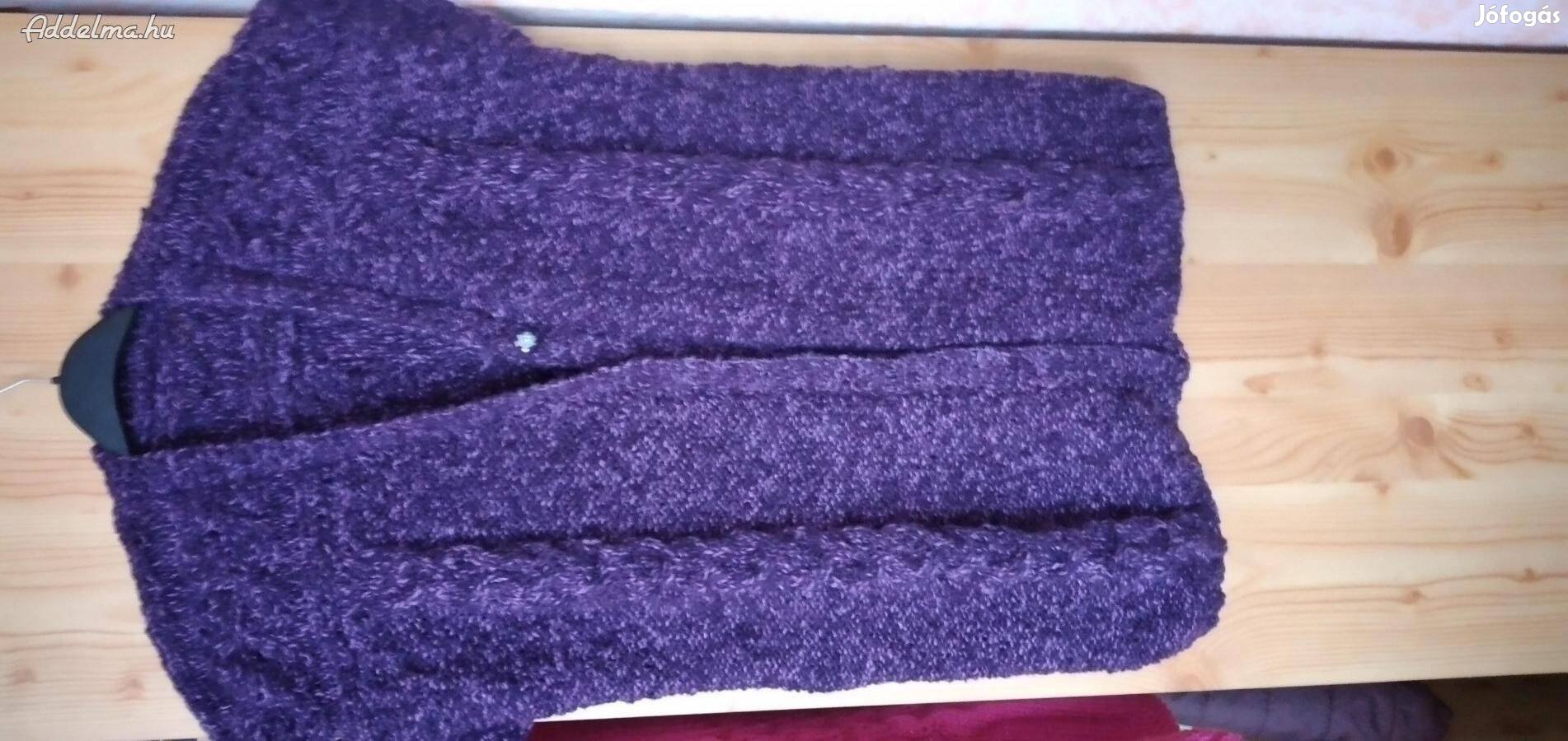 Női , kézi kötött mellény,ejtett vállú 48