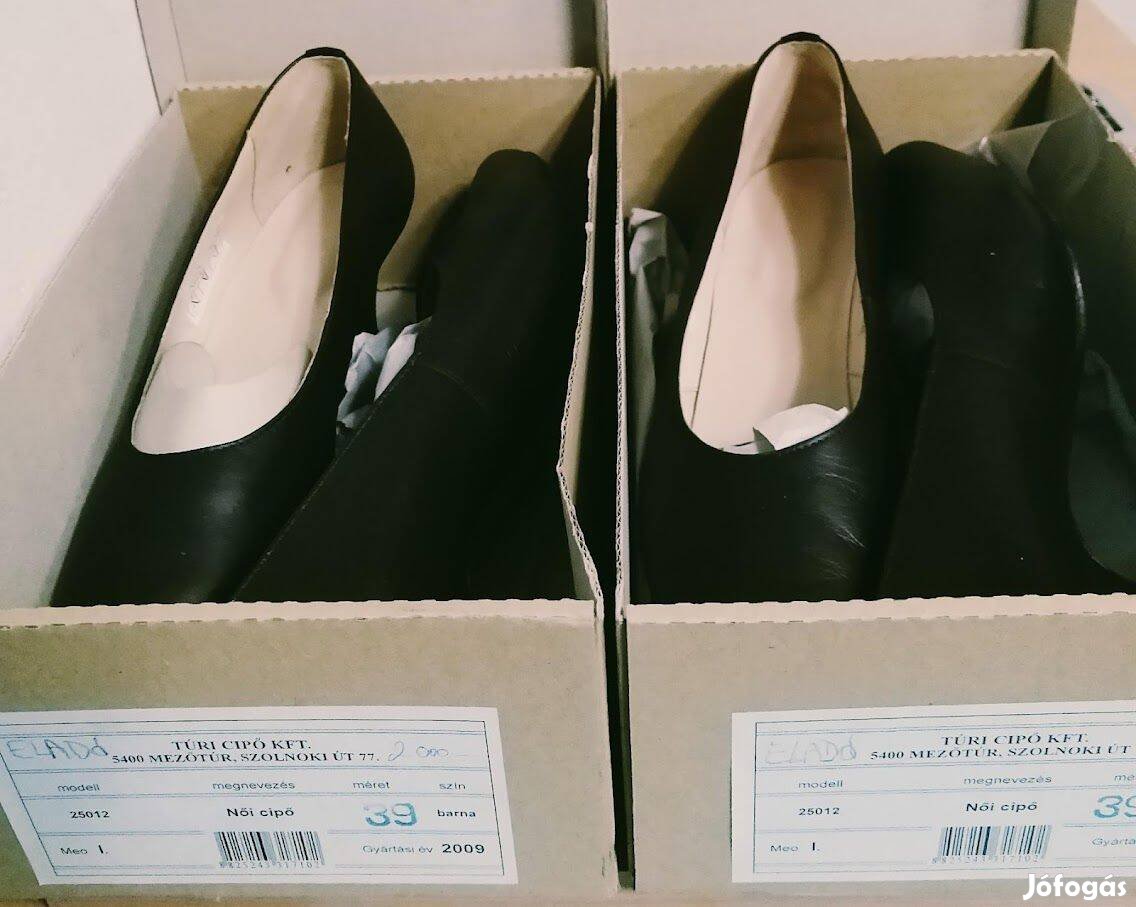 Női barna 39es alkalmi cipők eladók