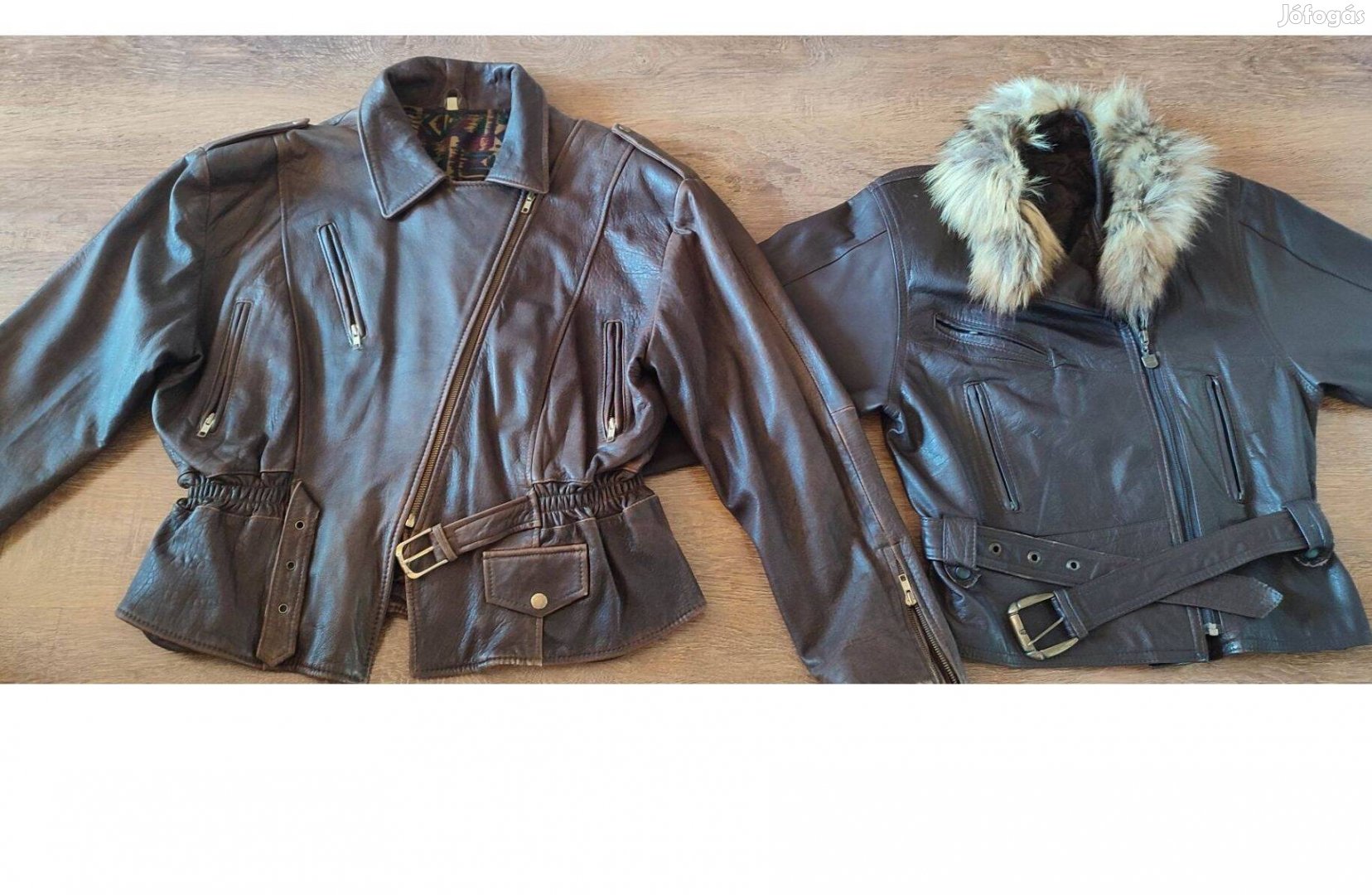 Női barna bőrkabátok