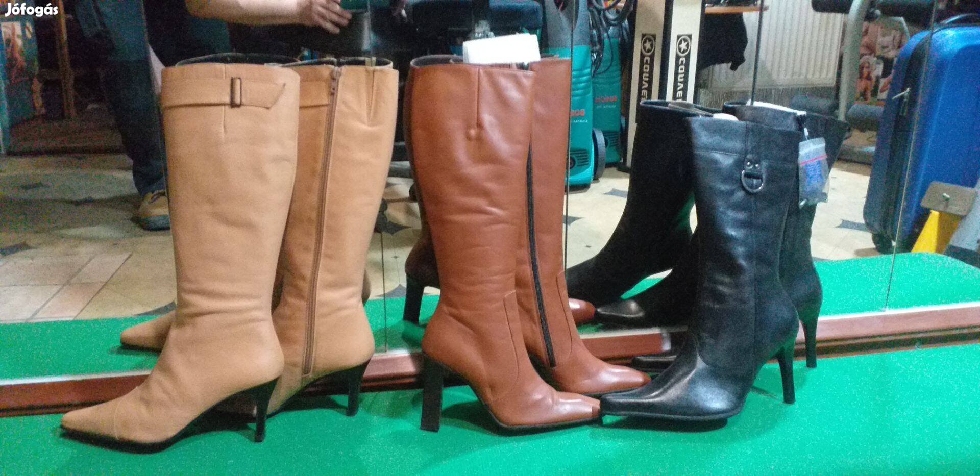 Női bőr csizmák újak