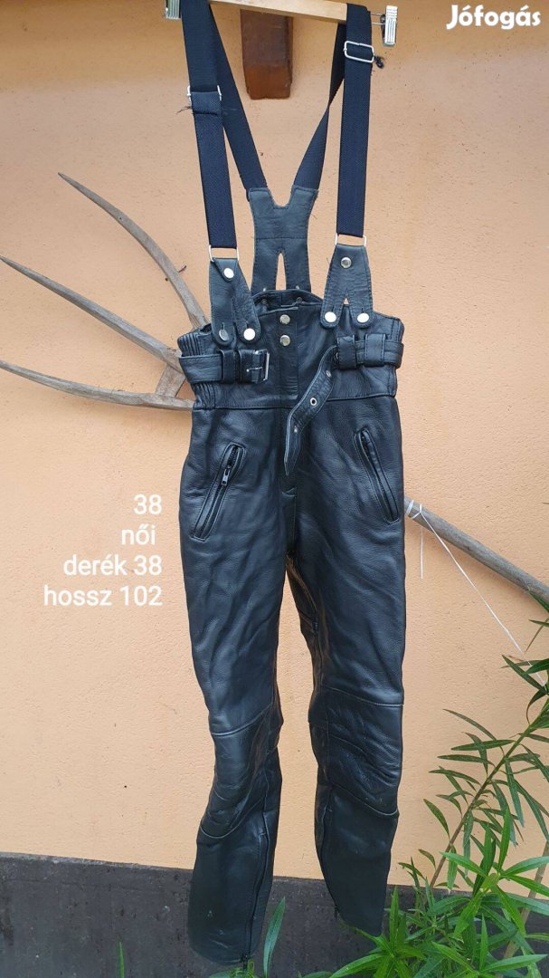 Női bőr nadrág 38