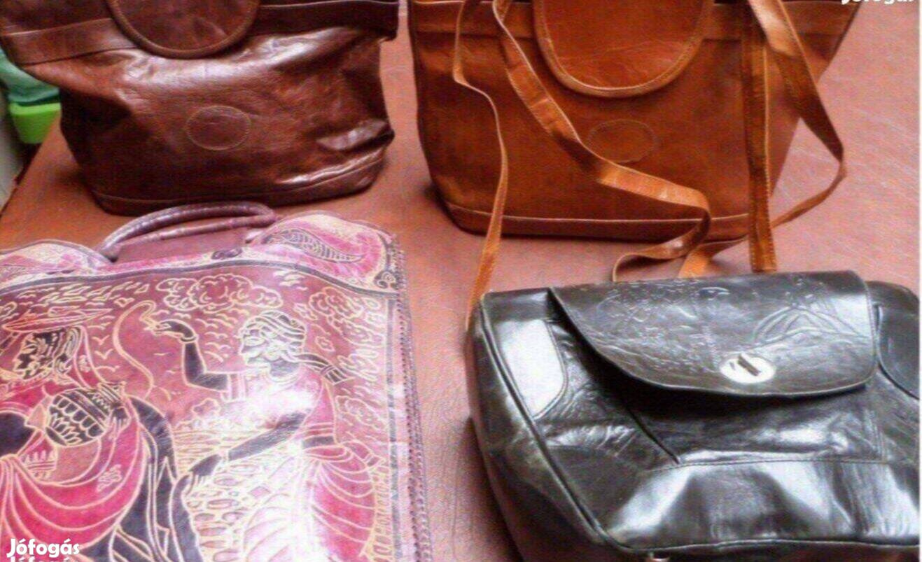 Női bőr táska Camel újszerű