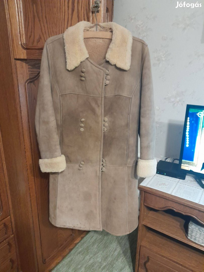 Női bundakabát irha 46 46-os -hibátlan-