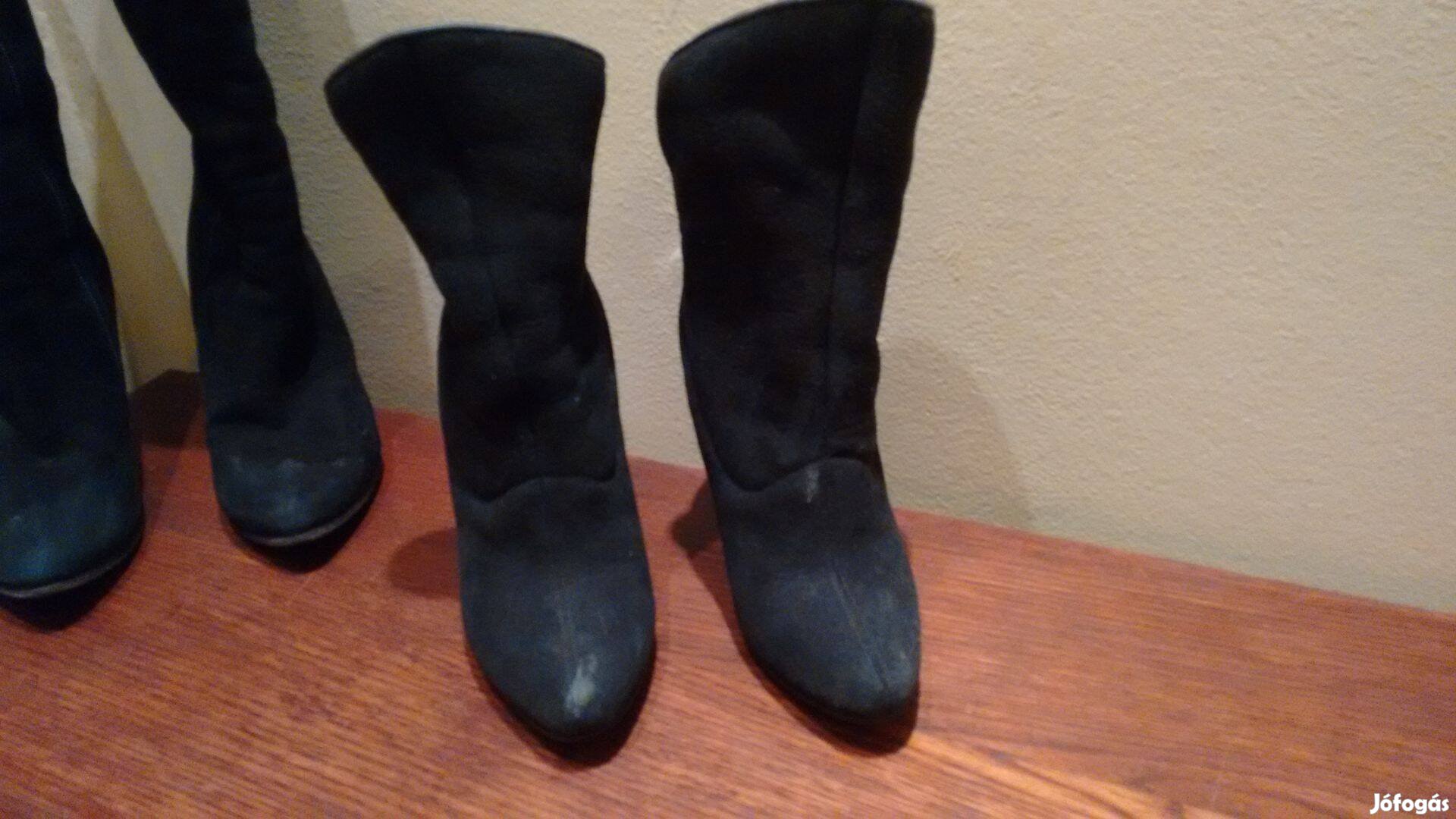 Női csizma tűsarkú csizma bélelt 36 2db