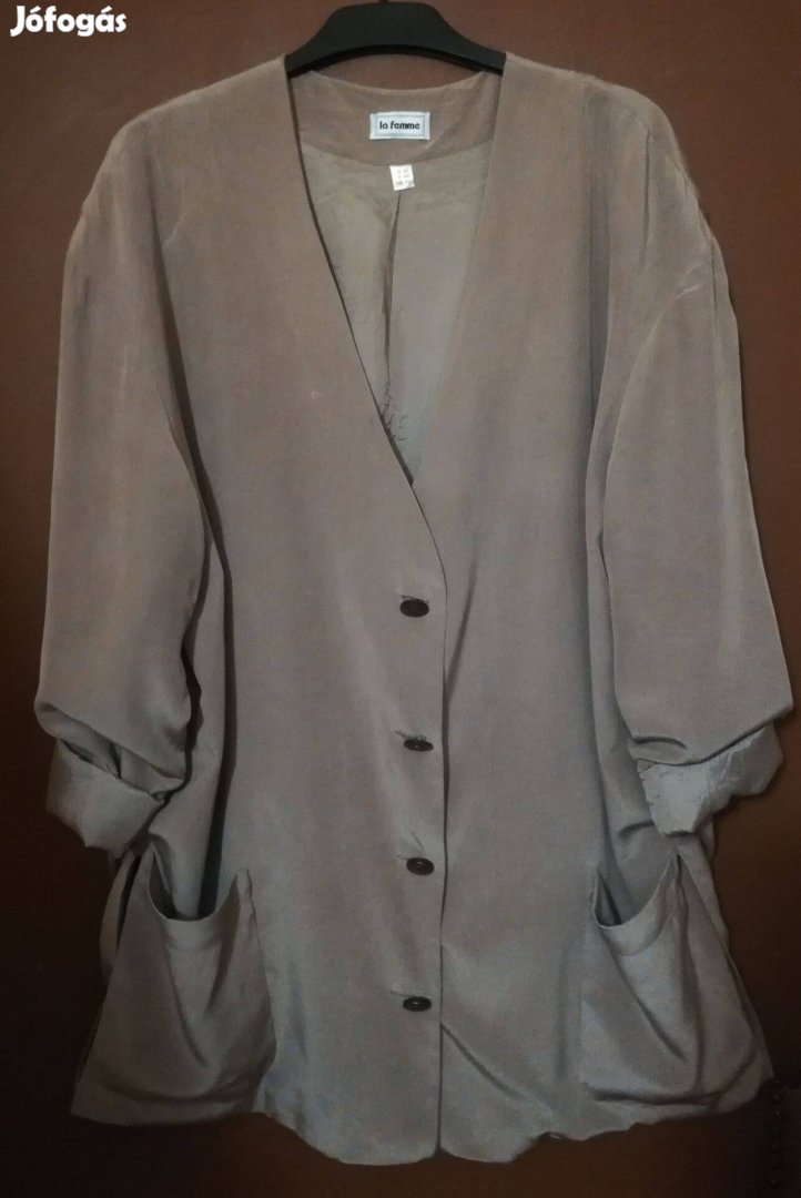 Női,drapp nehézselyem felső,44-méret!57