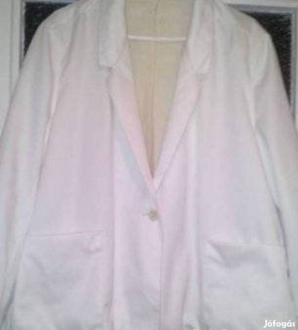 Női fehér kosztüm kabát 48-as méretben
