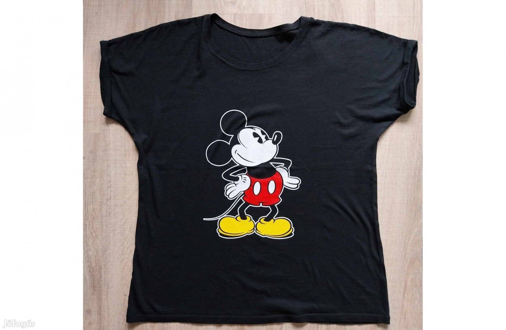 Női fekete H&M Mickey póló XL-es méret