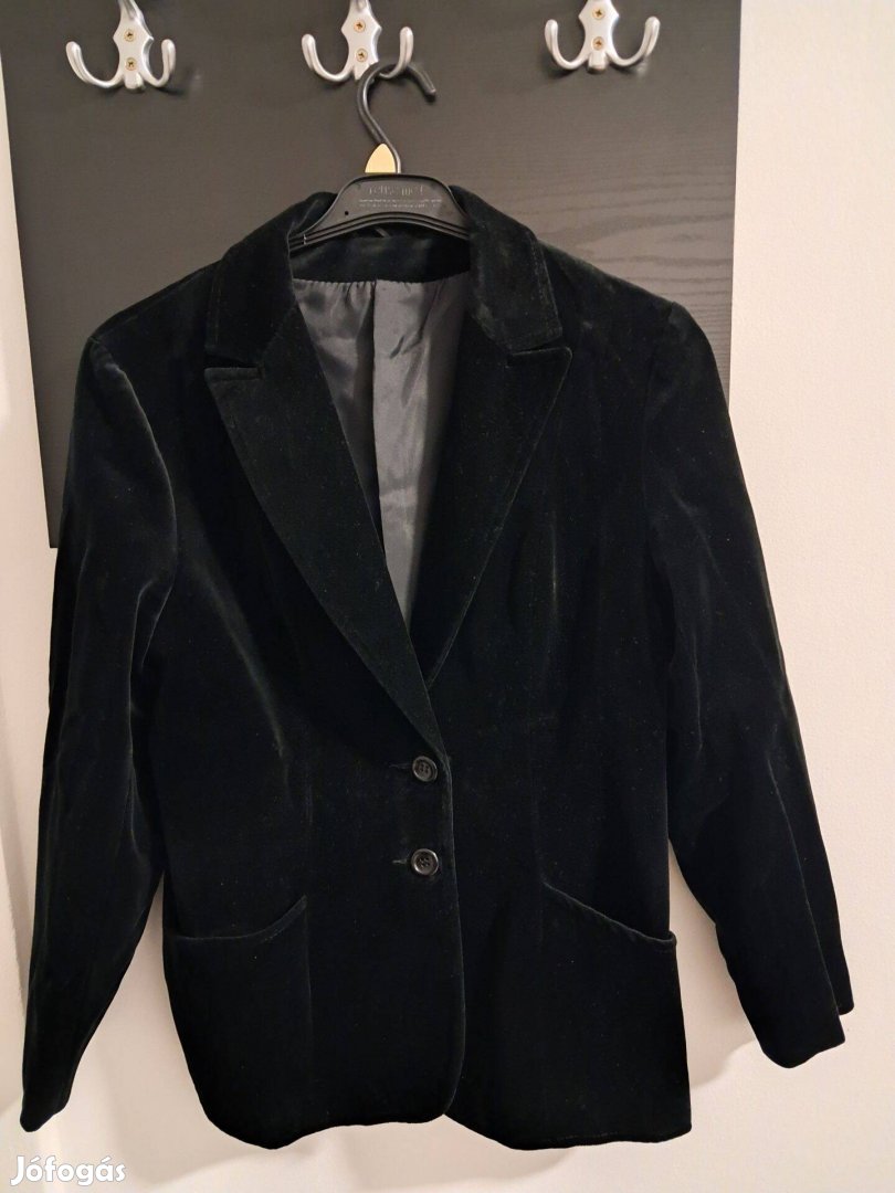 Női fekete bársonyzakó eladó