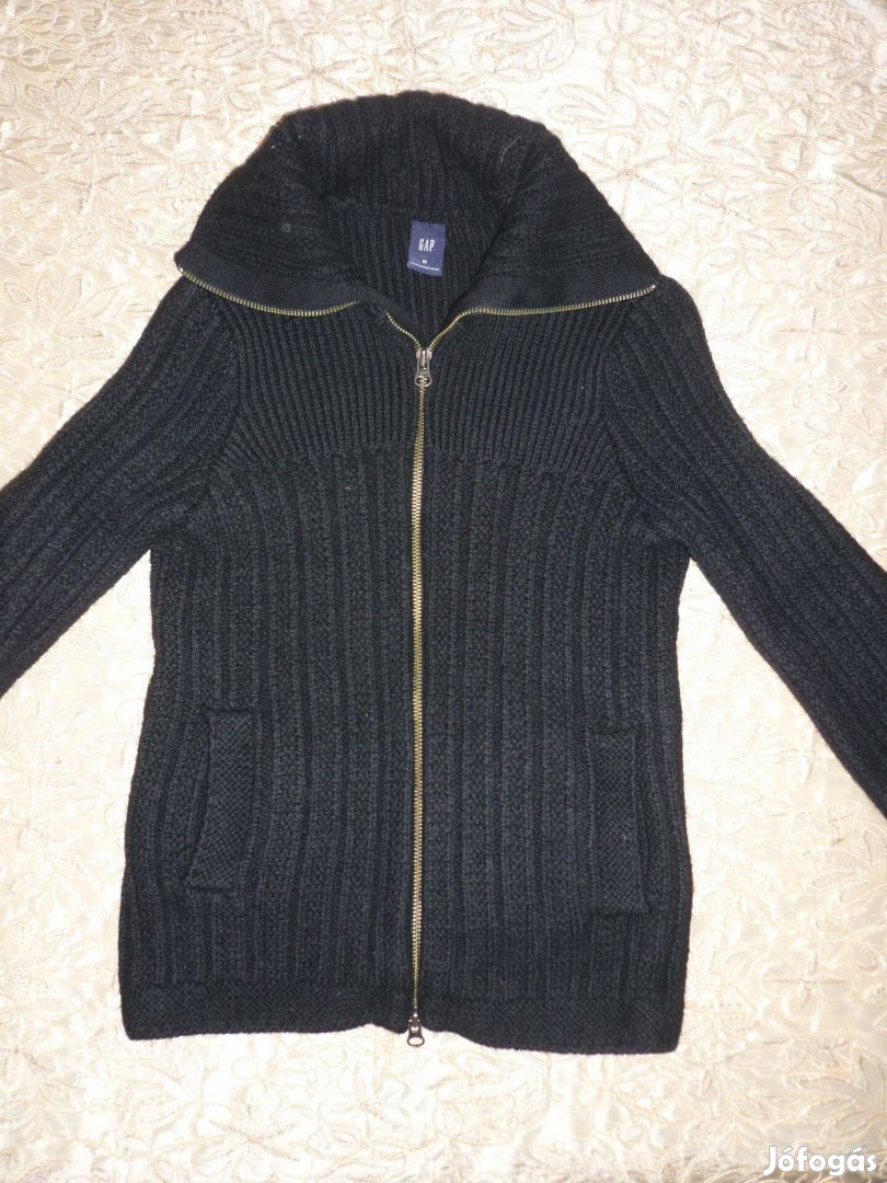 Női fekete cipzáras kardigán - GAP - SM-es