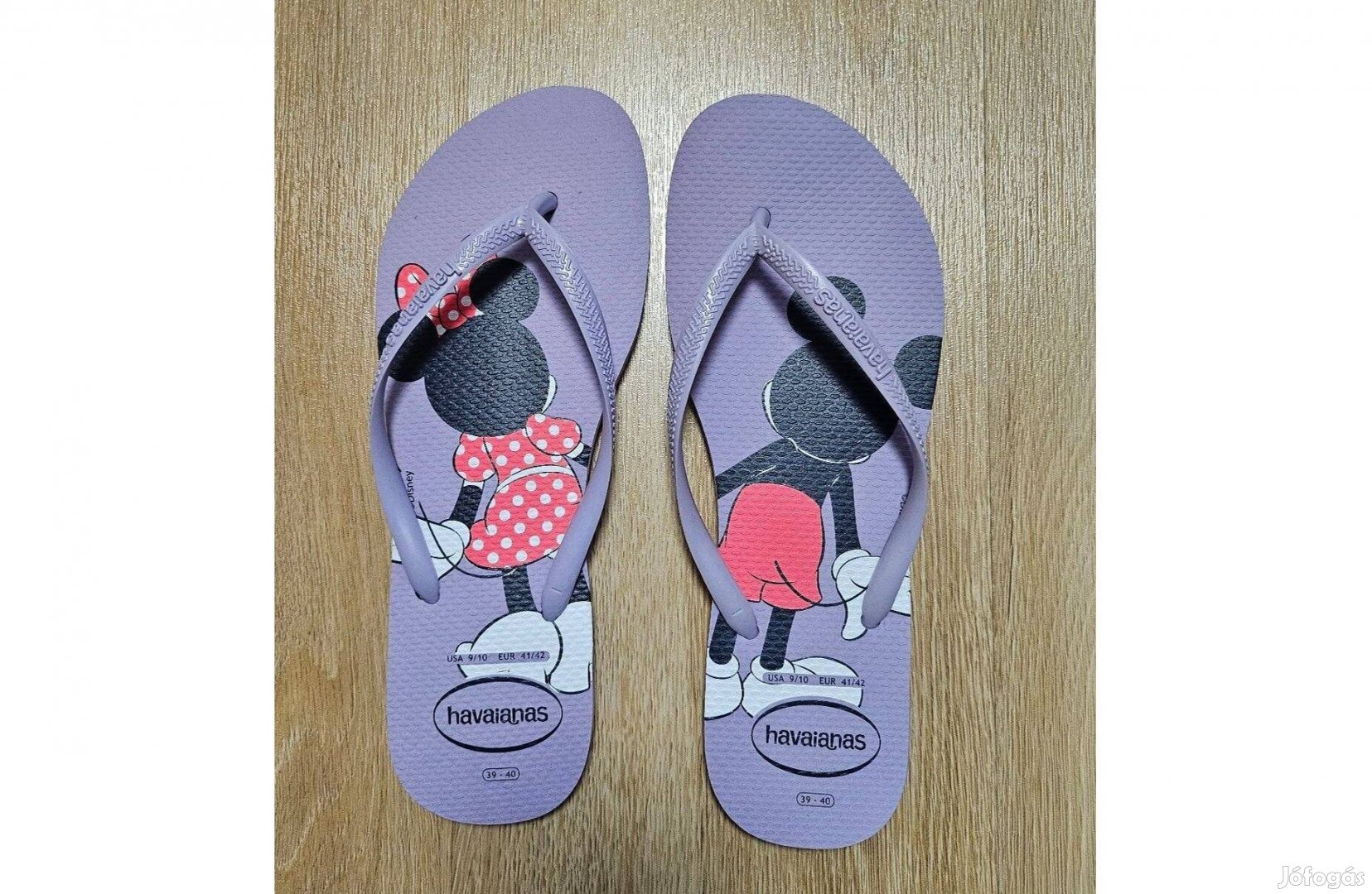 Női flip-flop papucs (EU 39) - Havaianas, lila, Mickey
