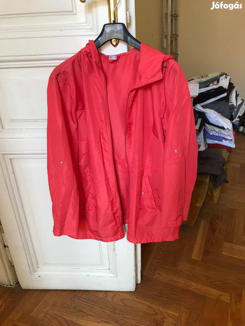 Női kabát, piros színű, 44 méretű